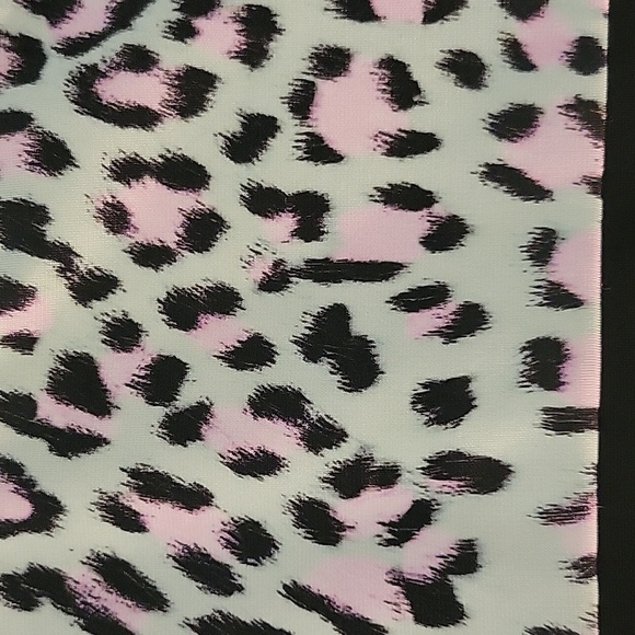 JUST CAVALLI Black and Leopard Print Mini Dress - Picture 10 of 11